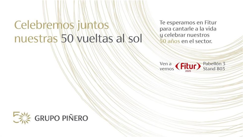 Grupo Piñero celebrará su 50 aniversario en Fitur 2025 y presentará con las novedades de su alianza con Hyatt.