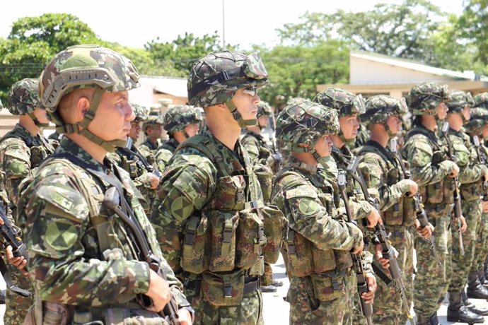 Archivo - Militares en Colombia en una imagen de archivo.