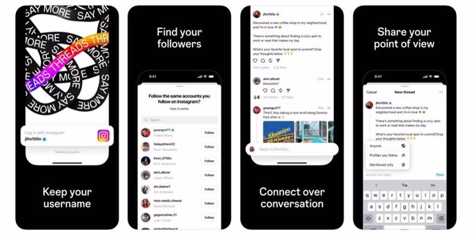Archivo - La nueva aplicación de Instagram, Threads.