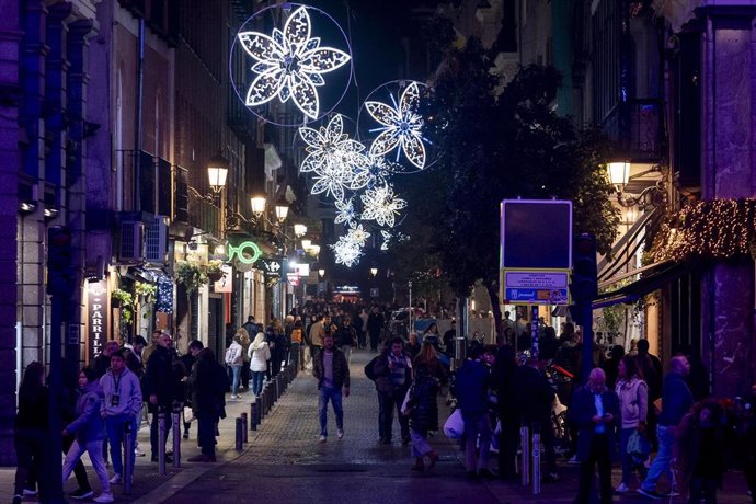 Archivo - Encendido de las luces de Navidad  