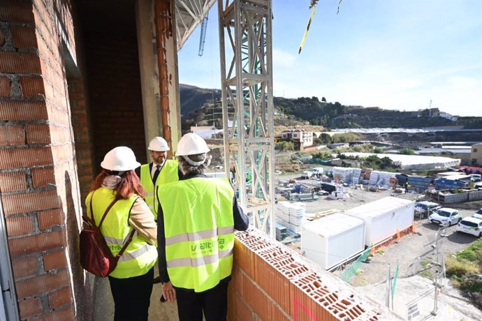 Visita a las obras del nuevo centro de salud de Albuñol (Granada)