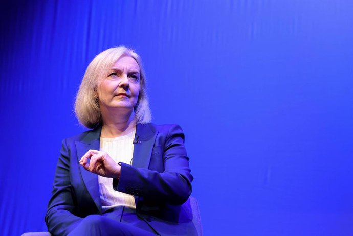 September 30, 2024, Birmingham, West Midlands, United Kingdom: Birmingham, United Kingdom. The Conservative Party Conference 2024 - Day Two. ICC. Former British Prime Minister, Liz Truss attends the Conservative Party conference 2024 held at the Internati