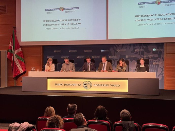 El Consejo para la Inclusión se ha constituido este jueves en Vitoria-Gasteiz