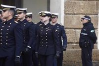 La Princesa Leonor asiste a una recepción en el Ayuntamiento de Cádiz como guardiamarina de 'Elcano'