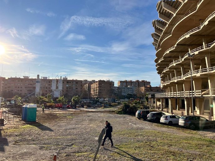 El Valencia CF reanuda las obras del Nou Mestalla e inicia "la cuenta atrás" para trasladarse en verano de 2027