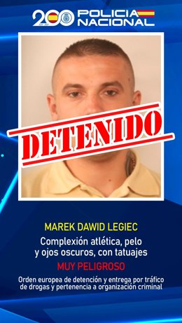 Se entrega uno de los fugitivos de la lista "Los 10 más buscados", reclamado en Polonia por tráfico de drogas