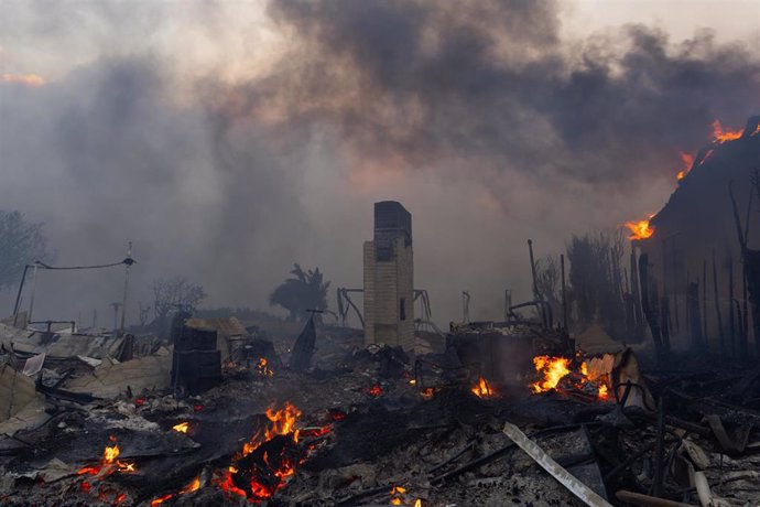 Imagen de los incendios que están asolando California