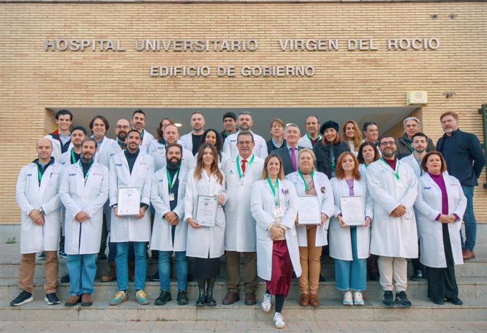 Equipo de electromedicina del Hospital Virgen del Rocío.