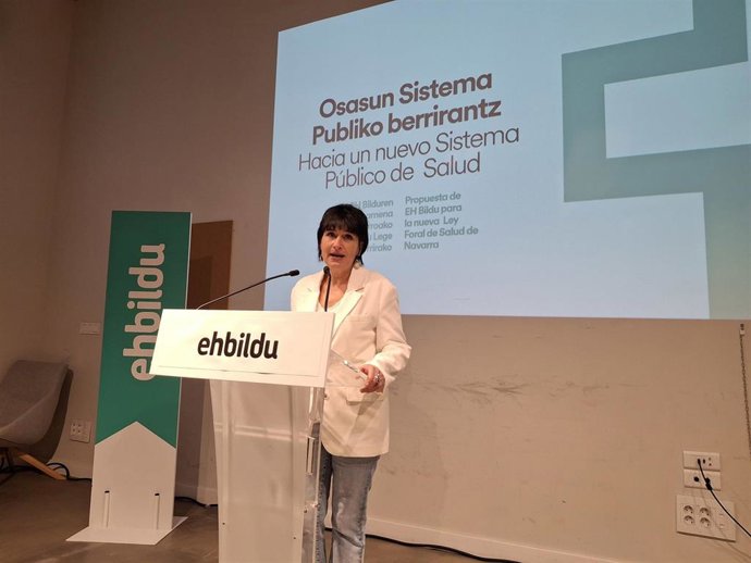 Laura Aznal, portavoz de EH Bildu en Navarra.