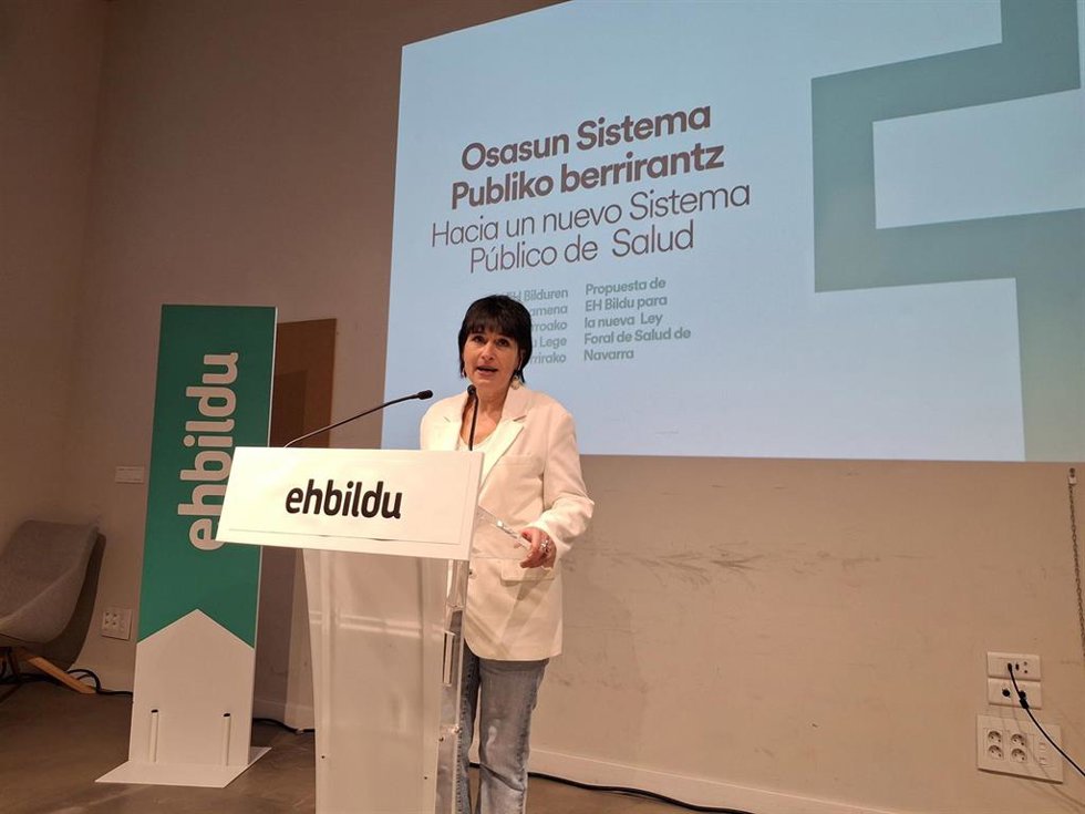 Laura Aznal, portavoz de EH Bildu en Navarra.