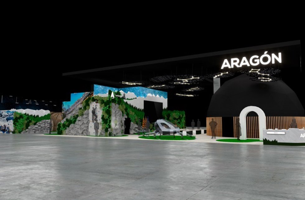 Stand de Aragón en Fitur 2025.