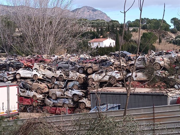 Vehicles amuntegats a Muro