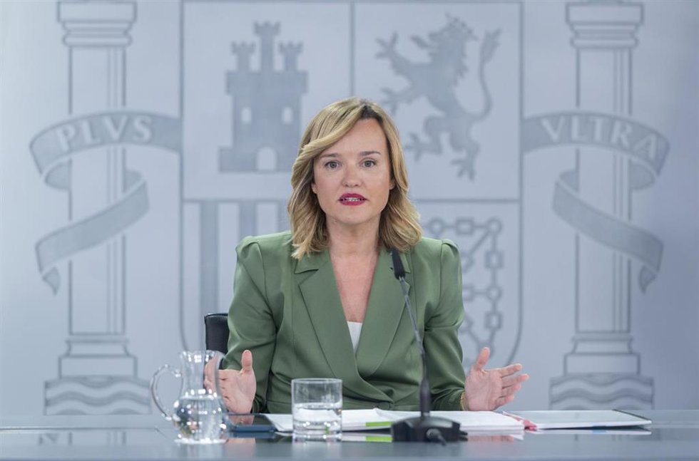 La ministra de Educación, Formación Profesional y Deportes, Pilar Alegría, a 7 de enero de 2025, en Madrid (España). 