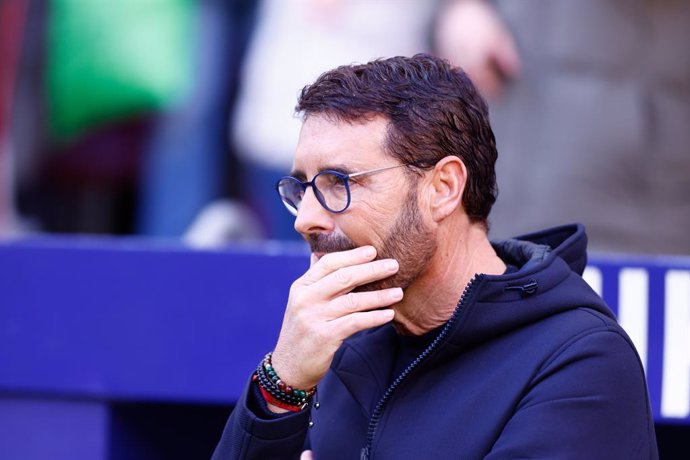 Jose Bordalas, head coach of Getafe CF, looks on during the Spanish League, LaLiga EA Sports, football match played between Atletico de Madrid and Getafe CF at Riyadh Air Metropolitano stadium on December 15, 2024, in Madrid, Spain.