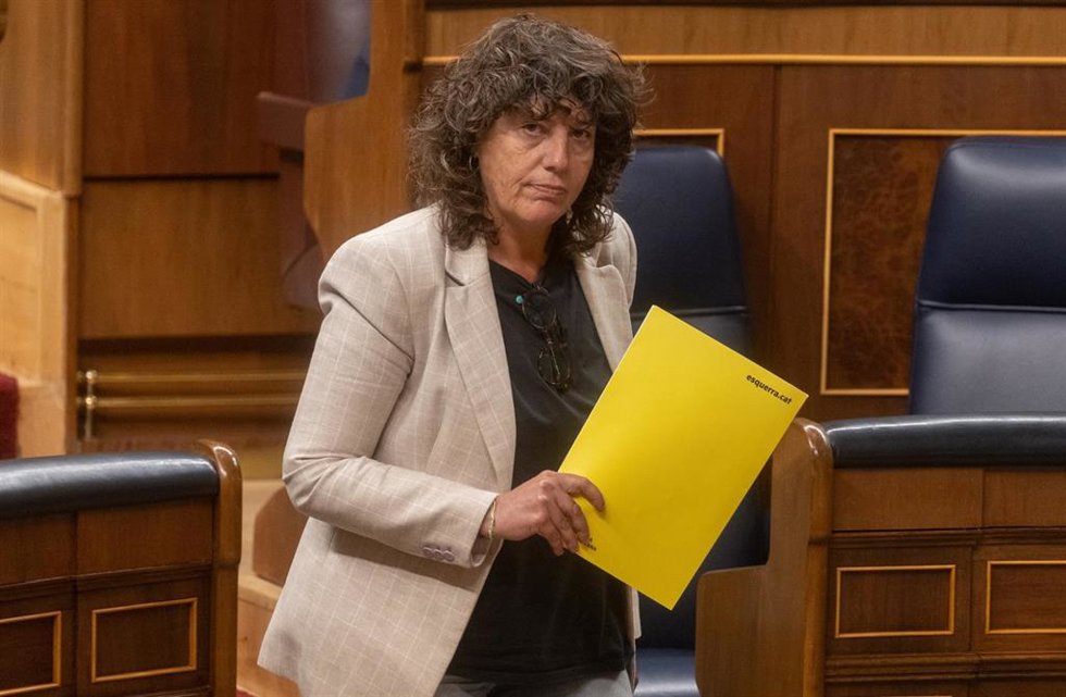 Archivo - La diputada de ERC Teresa Jord durante una sesión plenaria en el Congreso de los Diputados, a 20 de noviembre de 2024, en Madrid (España). Ribera protagoniza la sesión con dos preguntas de la oposición y una comparecencia para explicar la ges