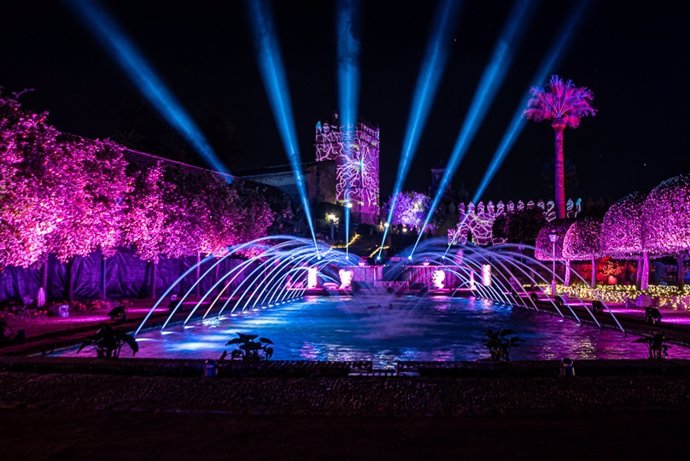 Espectáculo de los jardines del Alcázar de los Reyes Cristianos de Córdoba con la empresa Letsgo.