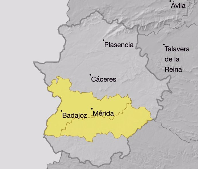 Zonas que se verán afectadas en Extremadura por el aviso amarillo por nieblas este domingo, 12 de enero