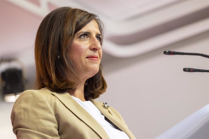 Archivo - La portaveu del PSOE, Esther Peña