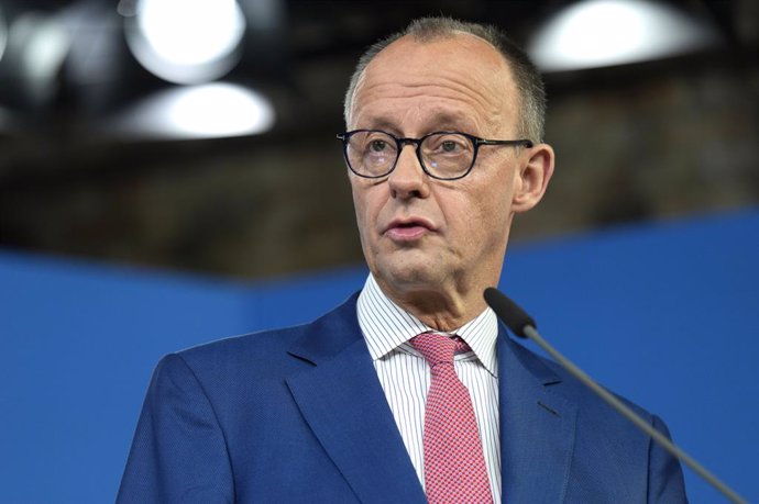 December 17, 2024, Berlin, Berlin, Deutschland: Friedrich Merz bei der Pressekonferenz zur gemeinsamen Sitzung der Vorstände der CDU Deutschlands und der CSU Bayern zur Beratung und Beschlussfassung des Wahlprogramms der CDU/CSU zur Bundestagswahl 2025 im