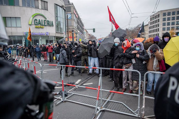 Imatge d'arxiu de protestes a Alemanya 