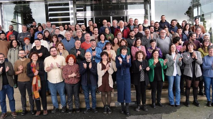 Foto de familia do BNG no Consello Nacional.