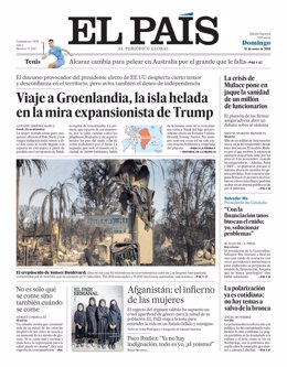 Portada de El País para el domingo 12 de enero de 2025.