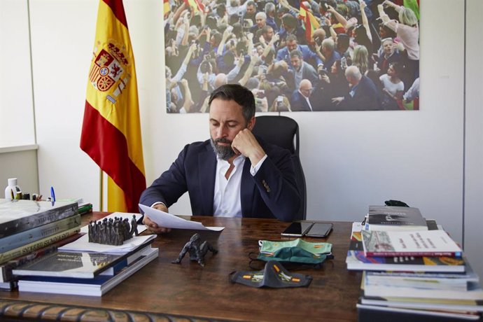 Archivo - El president de Vox, Santiago Abascal