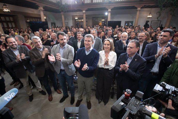 Clausura de la cumbre del PP en el Hotel de la Reconquista de Oviedo