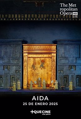 Cartel de la ópera 'Aída'.