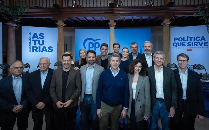 La presidenta del PP de Baleares y del Govern, Marga Prohens, participa en el encuentro de presidentes del Partido Popular en Asturias