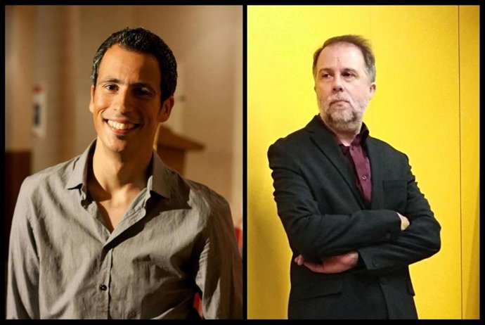 Los poetas José Luis Zerón y Fernando Mañogil, a dúo este lunes en el Café El Sur de Murcia