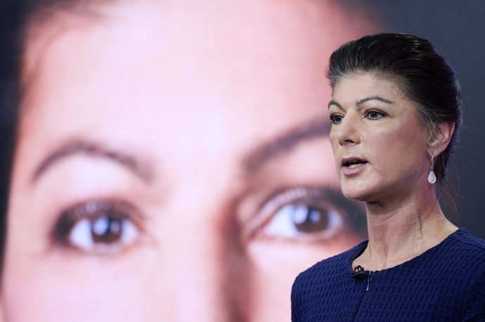 La candidata a canciller alemana, Sahra Wagenknecht