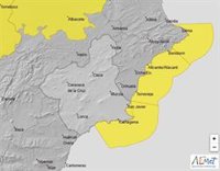 La Aemet activa un aviso de nivel amarillo por fenómenos costeros para este martes en Cartagena