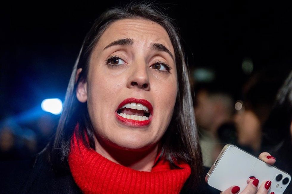La exministra de Igualdad y eurodiputada de Podemos, Irene Montero