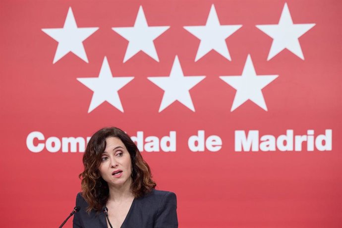 La presidenta de la Comunidad de Madrid, Isabel Díaz Ayuso.