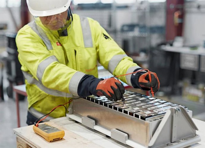 Planta de reciclaje de baterías de vehículos eléctricos de Fredrikstad (Noruega), una de las más grandes de Europa.