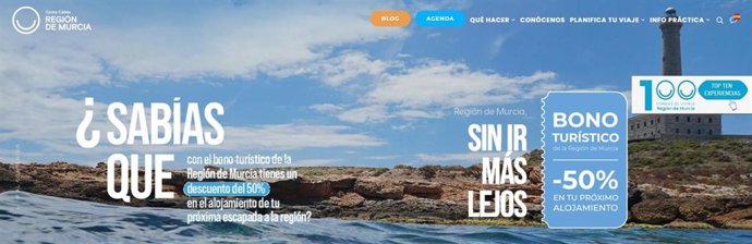 Cartel que promociona el bono turístico