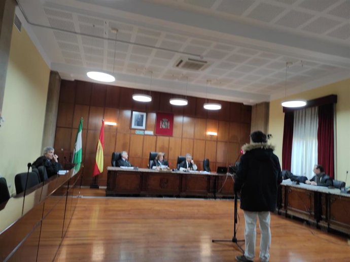 El acusado durante el juicio
