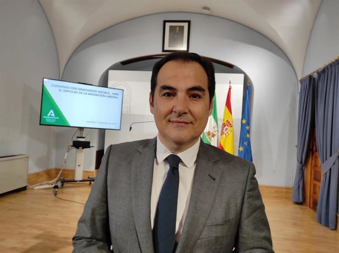 El consejero de Justicia, Administración Local y Función Pública de a Junta de Andaucía, José Antonio Nieto.