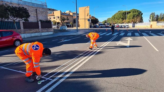 El Ayuntamiento de Salamanca conecta los accesos desde Villamayor y El Helmántico con un nuevo tramo ciclista .