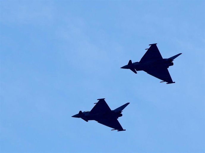 Archivo - Eurofighter Typhoons de la Fuerza Aérea de Alemania