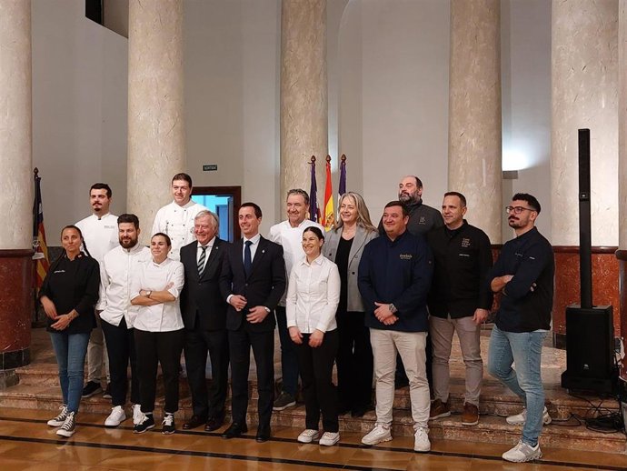 Foto de familia de la presentación del programa de actos de Mallorca en Madrid Fusión