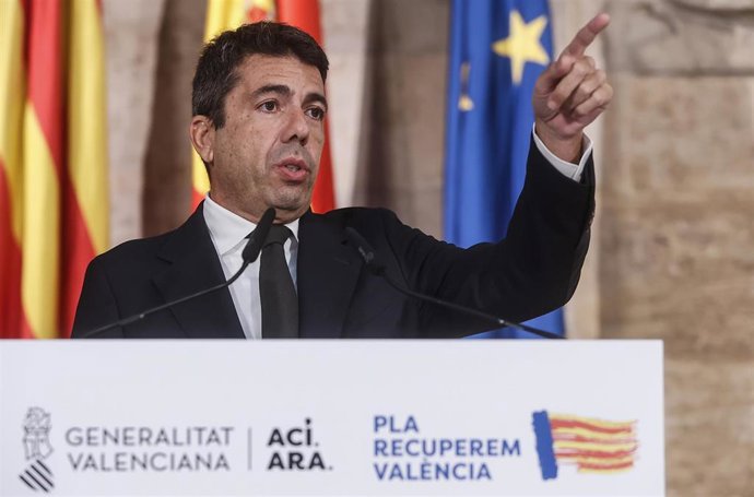 El presidente de la Generalitat Valenciana, Carlos Mazón, en imagen de archivo