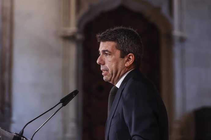 El president de la Generalitat Valenciana, Carlos Mazón, en imatge d'arxiu. 