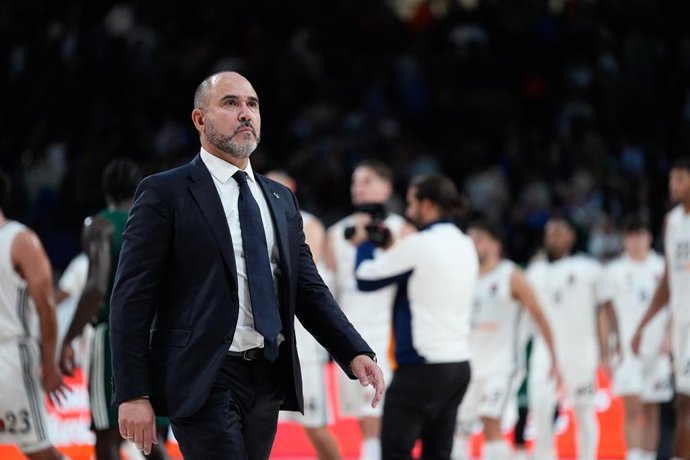 Archivo - Chus Mateo durante un partido del Real Madrid