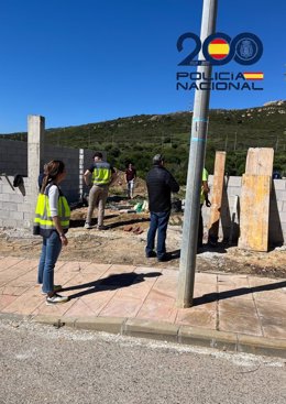 Obra de la empresa en la que trabajaban tres personas en situación irregular en La Línea.