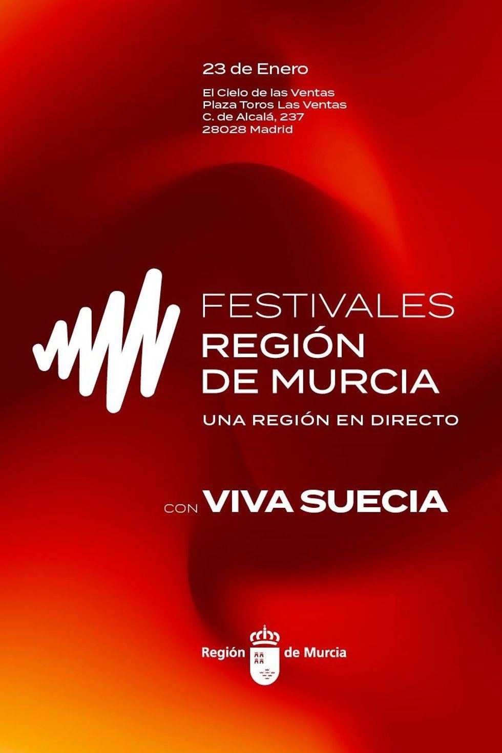 Cartel de la acción de promoción de la marca Festivales Región de Murcia.