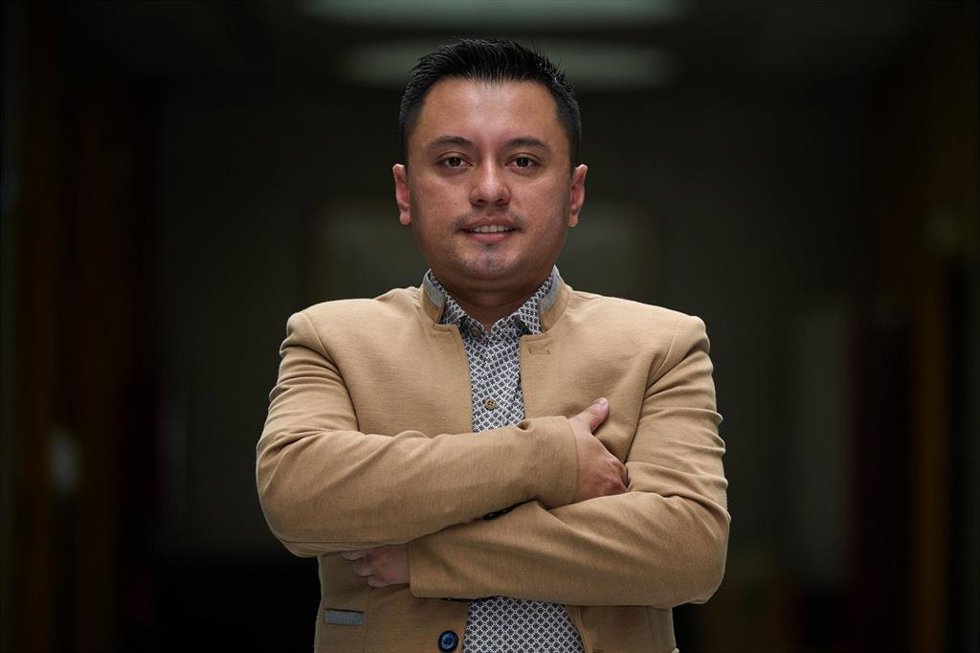 Archivo - El químico Helir Joseph Muñoz Alvear, nuevo doctor por la UPNA.