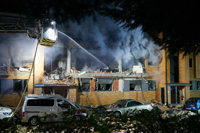 Controlado el incendio en el planetario de Pamplona