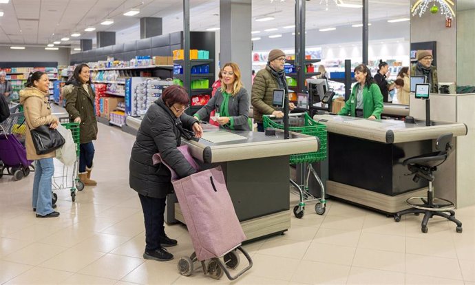 Interior de un Mercadona